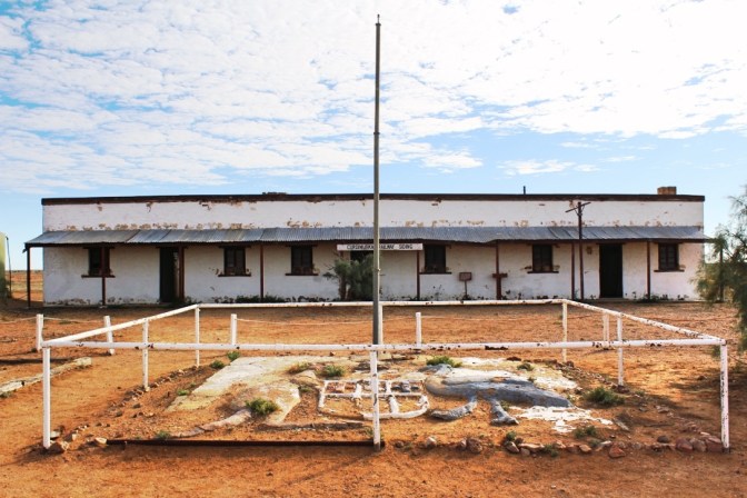 Curdimurka railway siding building, South Australia