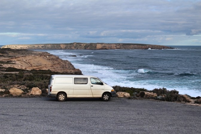 Campervan at Coffin Bay National Park, South Australia