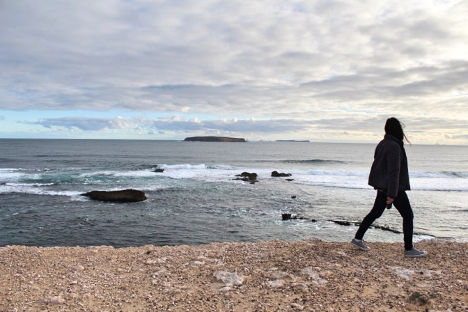 Shelley at Coffin Bay look out, South Australia