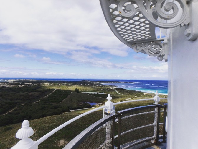 Lighthouse view over Rottnest Island Western Australia