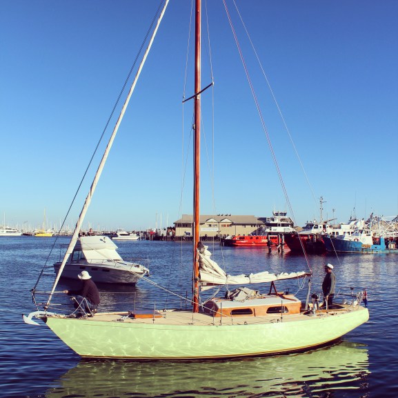 Sailing boat, Fremantle marina, Perth  Western Australia