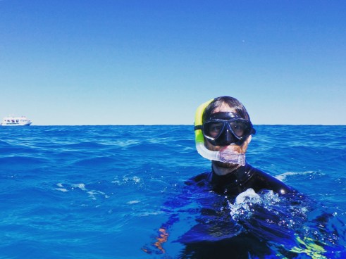 Snorkeller, Ningaloo Reef, Coral Bay, Western Australia