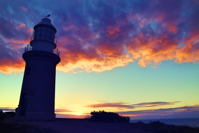 Lighthouse sunset, Cape Range National Park, WA
