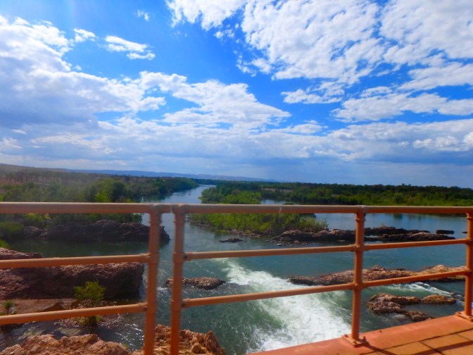 Overflow bridge, Lake Argyle, Western Australia