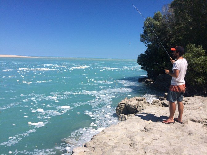 Fishing at Willie Creek Pearl Farm, Western Australia