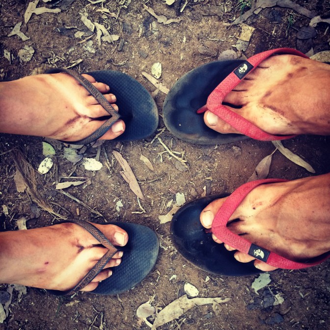 Dirty feet, Halls Creek, Western Australia