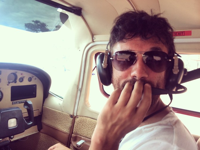 Gareth co piloting the plan, Kununurra, Western Australia