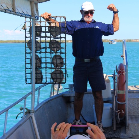 Oyster beds, Willie Creek Pearl Farm, Western Australia