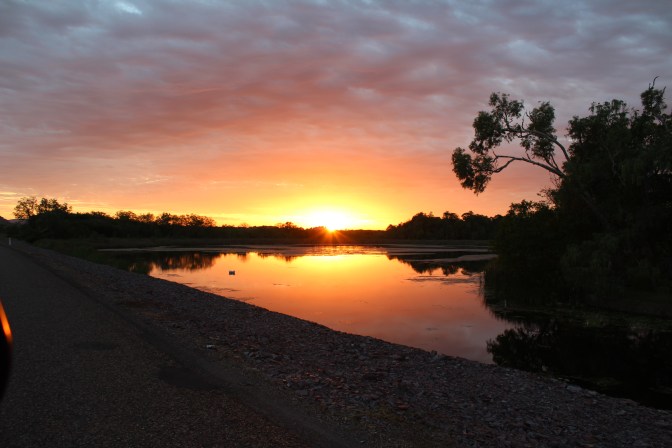 Sunset over Lake Kununurra, Western Australia