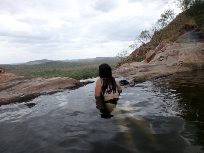 Rock pool view Gunlom Falls, Kakadu National Park, Northern Territory
