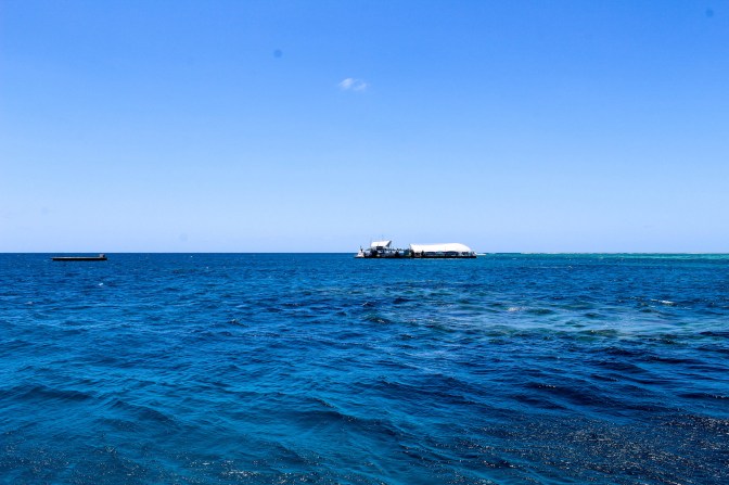 Dive post, Great Barrier Reef, Queensland