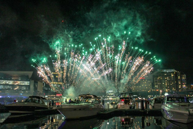 Darling Harbour fireworks, Sydney, New South Wales, Australia