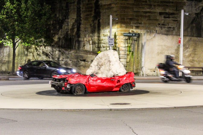 Cart art installation, Sydney, New South Wales, Australia